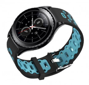   Primo Perfor Classic   Samsung Gear S2 Classic SM-R372 / R735 - Black&;Blue 4