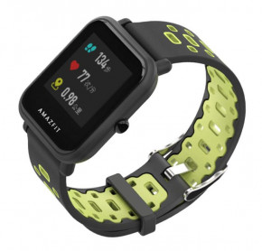   Primo Perfor Classic   Xiaomi Huami Amazfit Bip / Amazfit GTS - Black&;Green 3