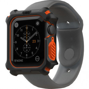  UAG Apple Watch 44 Case, Black/Orange (19148G114097) 3