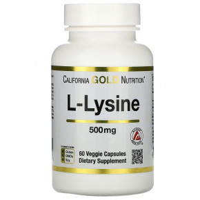  California Gold Nutrition L-Lysine 60  