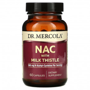  Dr. Mercola NAC with Milk Thistle 60 