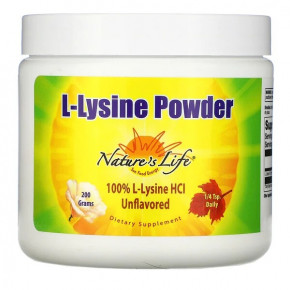  Nature's Life L-Lysine Powder 200  