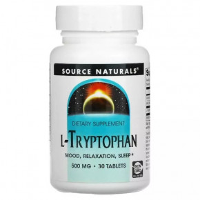  Source Naturals L-Tryptophan 500 mg 30  