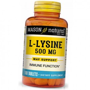 ˳   Mason Natural L-Lysine 500 100 (27529003)