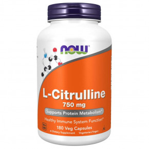  Now Foods L-Citrulline 750 mg 180  