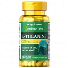  Puritan's Pride L-Theanine 200 mg 60 