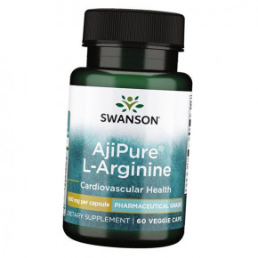  Swanson AjiPure L-Arginine 500 60 (27280009)