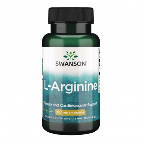  Swanson L-Arginine 500 mg 100 Capsules