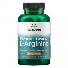  Swanson L-Arginine Maximum Strenght 850mg 90caps