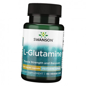  L- Swanson L-Glutamine Featuring AjiPure 500 60 (32280002)