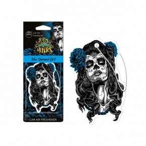  Aroma Car Cellulose Dia De Los Muertos - Blue Diamond Girl (83116Blue)