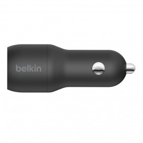   Belkin Car Charger 24W Dual USB-A, black (CCB001BTBK) 3