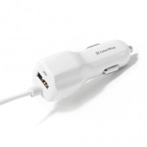 ������������� �������� ���������� Colorway 3�1 (MicroUSB+Type-C+Lightning) 1USB 3.1A ����� (CW-CHA006-WT