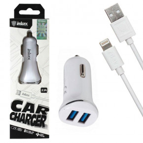    inkax CC-12 2USB 2.1A Lightning white 4