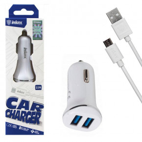    inkax CC-12 2USB 2.1A micro-USB white 4