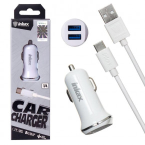    inkax CD-13 2USB 1A Type-C white 4