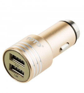    TOTO TZG-04 Car charger 2USB 2,1A Gold #I/S 3