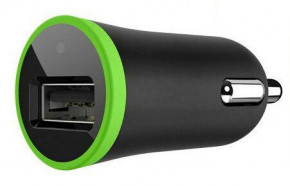    TOTO TZR-10 Car charger 1USB 2,1A Black #I/S