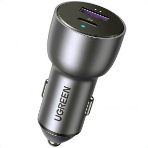  UGREEN QC 3.0+QC 3.0 Dual USB-A 36W Fast Car Charger . ѳ (CD213) (60980)