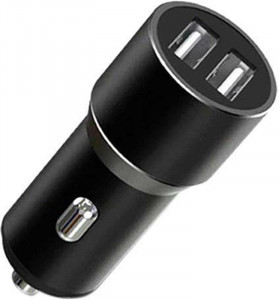    XO CC30 Metal Car Charger (2USB, 2.4A) Black (XO-CC30-BK)