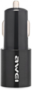    AWEI C-100 Car charger 2USB 2.4A Black #I/S