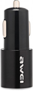    AWEI C-100 Car charger 2USB 2.4A Black #I/S 5