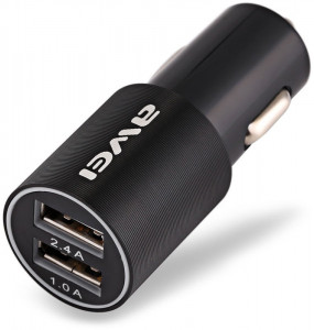    AWEI C-100 Car charger 2USB 2.4A Black #I/S 6