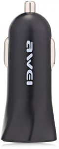    AWEI C-300 Car charger 2USB 2.4A Black #I/S