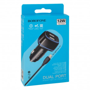    Borofone BZ14 Lightning 2USB  ׸