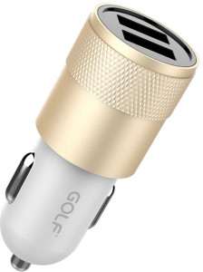    GOLF GF-C13 Car charger 2USB 2.1A Gold #I/S 3