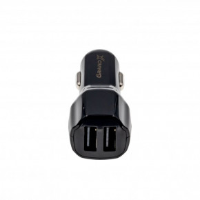    Grand-X (2USB 2.1A) Black (CH-26) 3