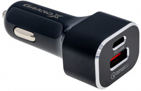    Grand-X (1TypeC, 1USB3.1) PD 3.0, Q 3.0, AFC, FCP 36W Black (CH-29)