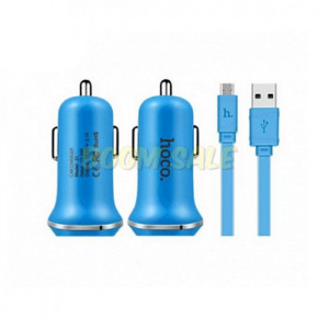   Hoco Z1 + Micro  2 USB 2.1A Blue