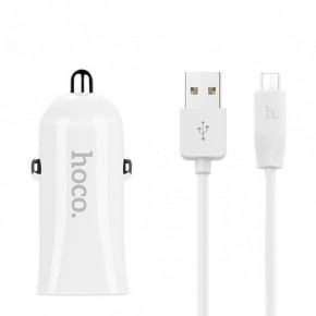    Hoco Z12 + Micro USB Cable (2USB 2.4A) White 4