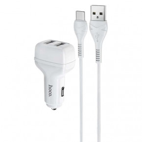    Hoco Z36 (2USB 2.4) White (S23139) +  Lightning