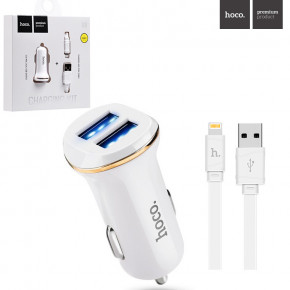    Hoco Z1 2USB 2.1A Lightning white 5