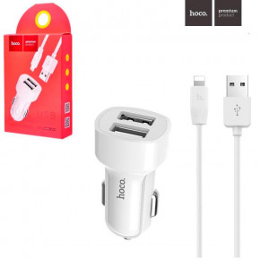    Hoco Z2A 2USB 2.4A Lightning white 5