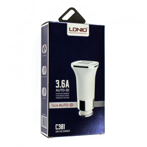    Ldnio C301 2USB 3.6A micro-USB white 4