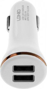    LDNIO DL-C23 Car charger 2USB 3.1A + MicroUsb cable White #I/S 3