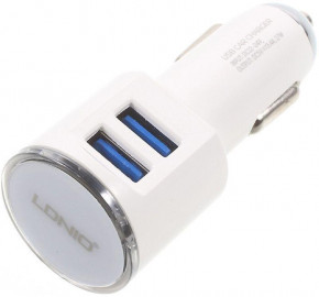    LDNIO DL-C29 Car charger 2USB 3.4A + MicroUsb cable White #I/S 3