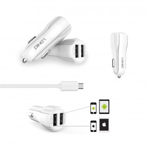    Ldnio C331 + Micro USB Cable (2USB 3.4A) White 3