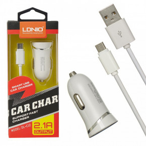    Ldnio DL-C12 + Micro USB Cable (1USB 2.1A) White