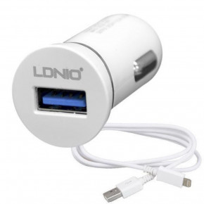    Ldnio DL-C12 + Lightning USB Cable (1USB 2.1A) White