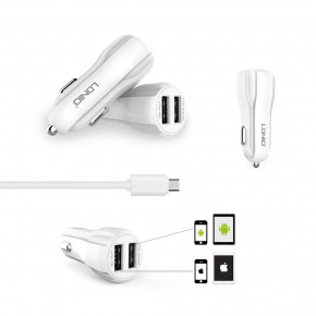    Ldnio C331 + Micro USB Cable (2USB 3.4A) White 5