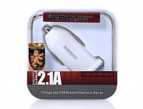    RCC-101 2.1A 1*USB White Remax 340602 5