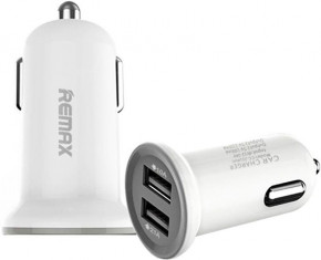    Remax RCC201 2USB 2.1A Mini Car Charger mini White #I/S