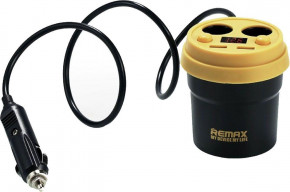    Remax Coffee Cup Car Charger CR-2XP 2USB Black #I/S 3