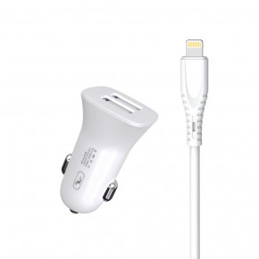    SkyDolphin SZ09L (2USB, 3.4A) White (AZP-000108) +  Lightning