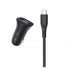    SkyDolphin SZ09V (2USB, 3.4A) Black (AZP-000111) +  microUSB