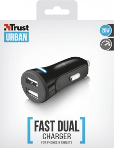   Trust 20W Car Charger with 2 USB port (20572) 7